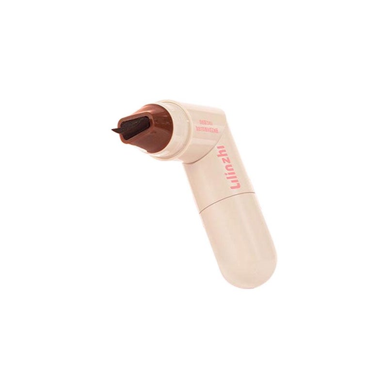 Lilinzhi Rotating Eyeliner Stamp Pen: Natural, Long-lasting, Quick-drying, Waterproof, and Sweatproof; One-stamp, Double-ended Eyeliner Stamp
